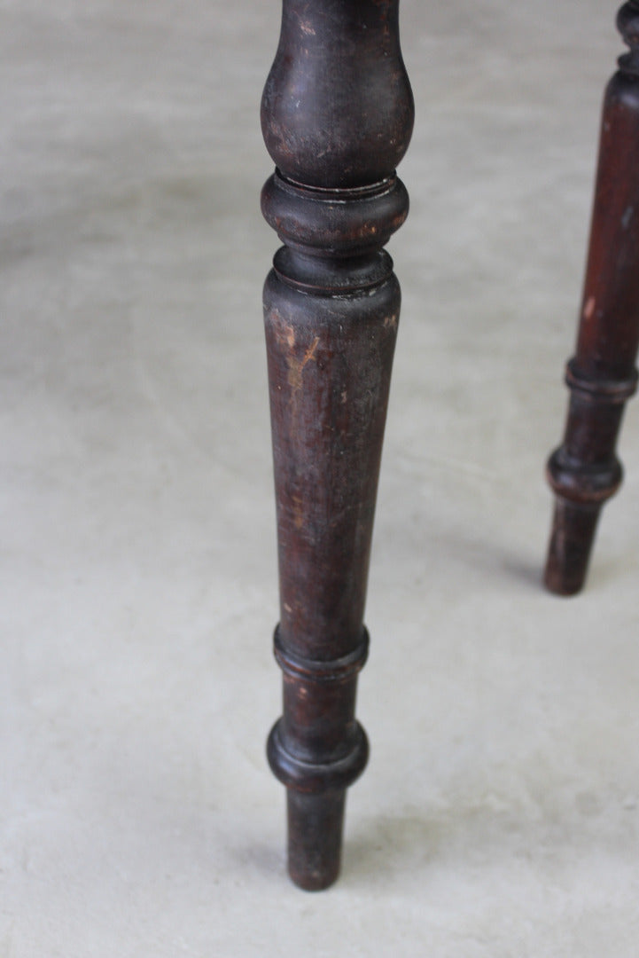 Rustic Stained Pine Side Table - Kernow Furniture