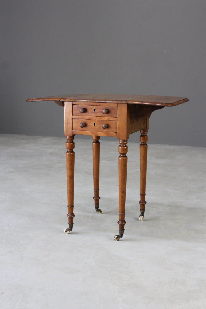 Antique Mahogany Work Table - Kernow Furniture