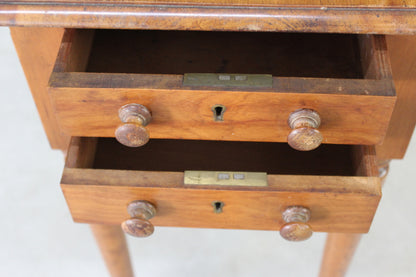 Antique Mahogany Work Table - Kernow Furniture