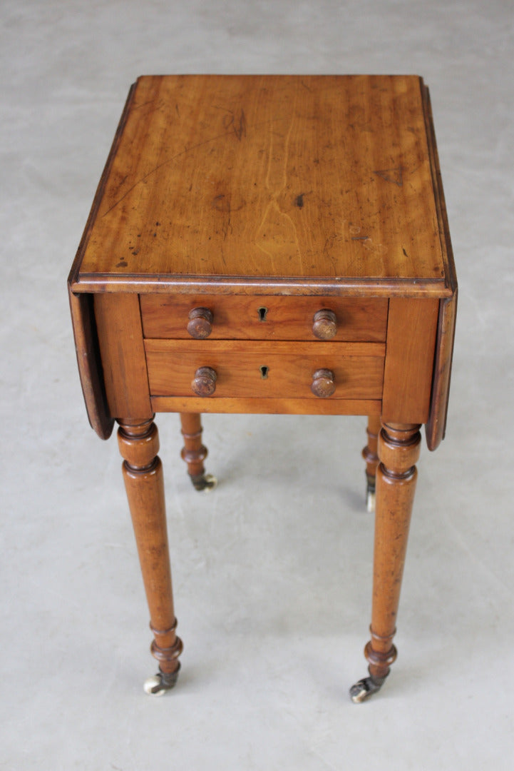 Antique Mahogany Work Table - Kernow Furniture