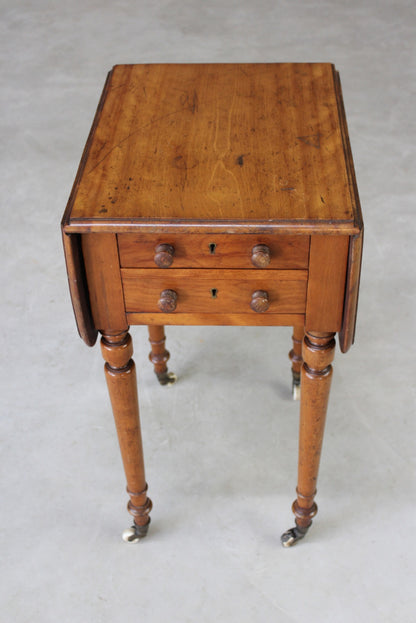 Antique Mahogany Work Table - Kernow Furniture