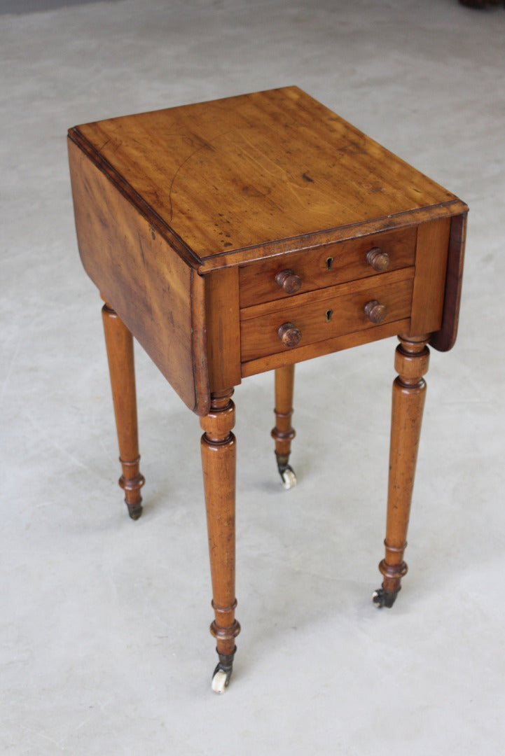 Antique Mahogany Work Table - Kernow Furniture