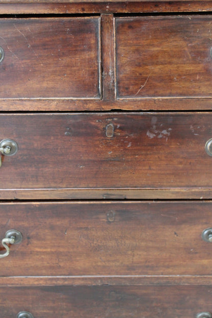 Antique 19th Century Crossbanded Chest of Drawers - Kernow Furniture