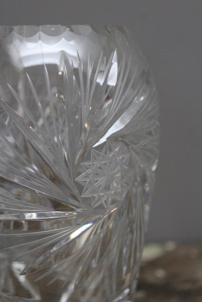 Cut Crystal Vase - Kernow Furniture