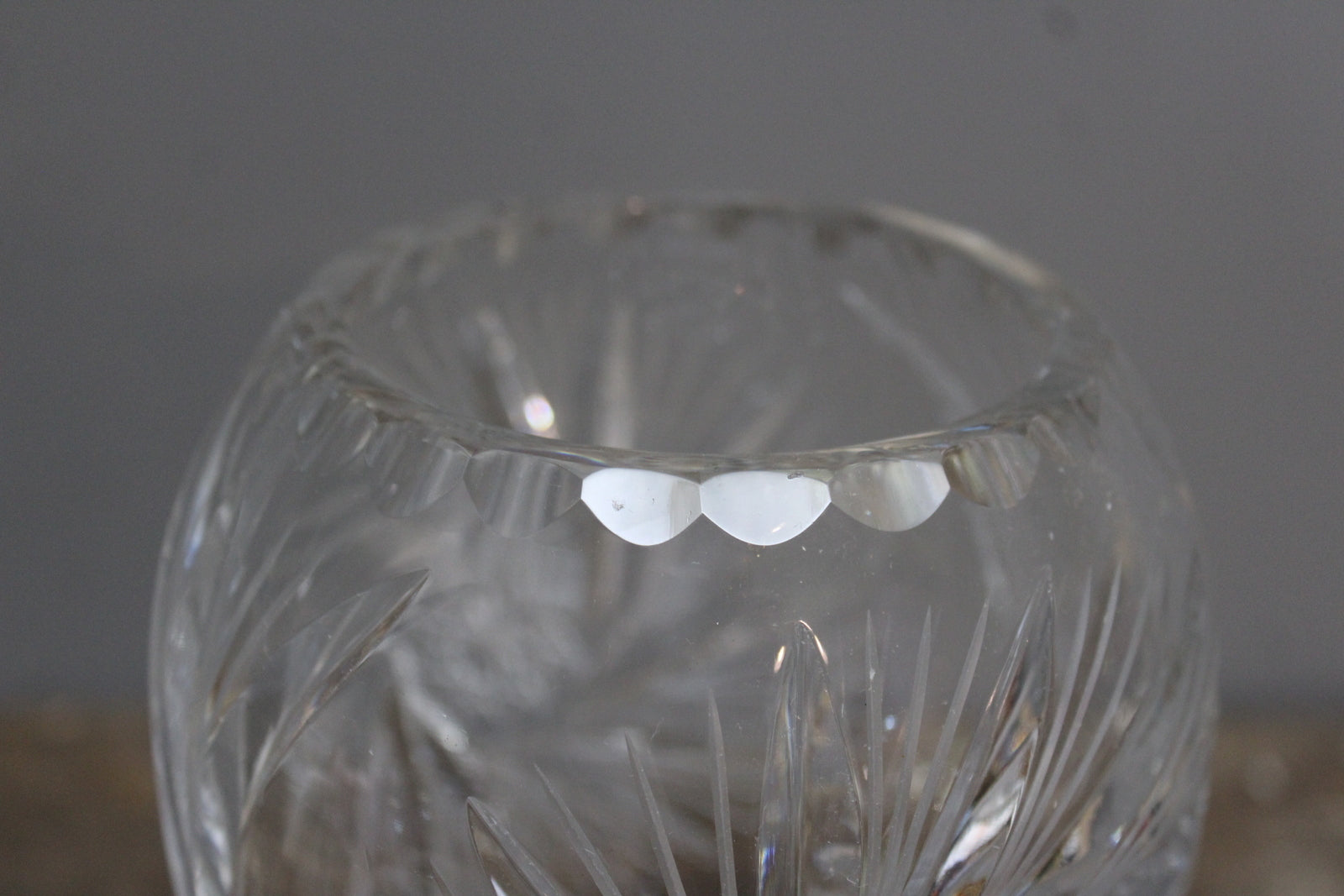 Cut Crystal Vase - Kernow Furniture