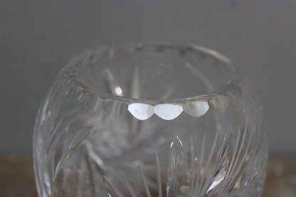 Cut Crystal Vase - Kernow Furniture