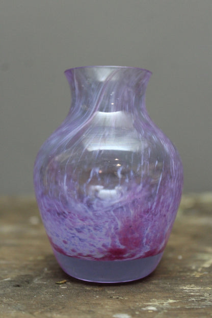 Pink Caithness Glass Vase - Kernow Furniture