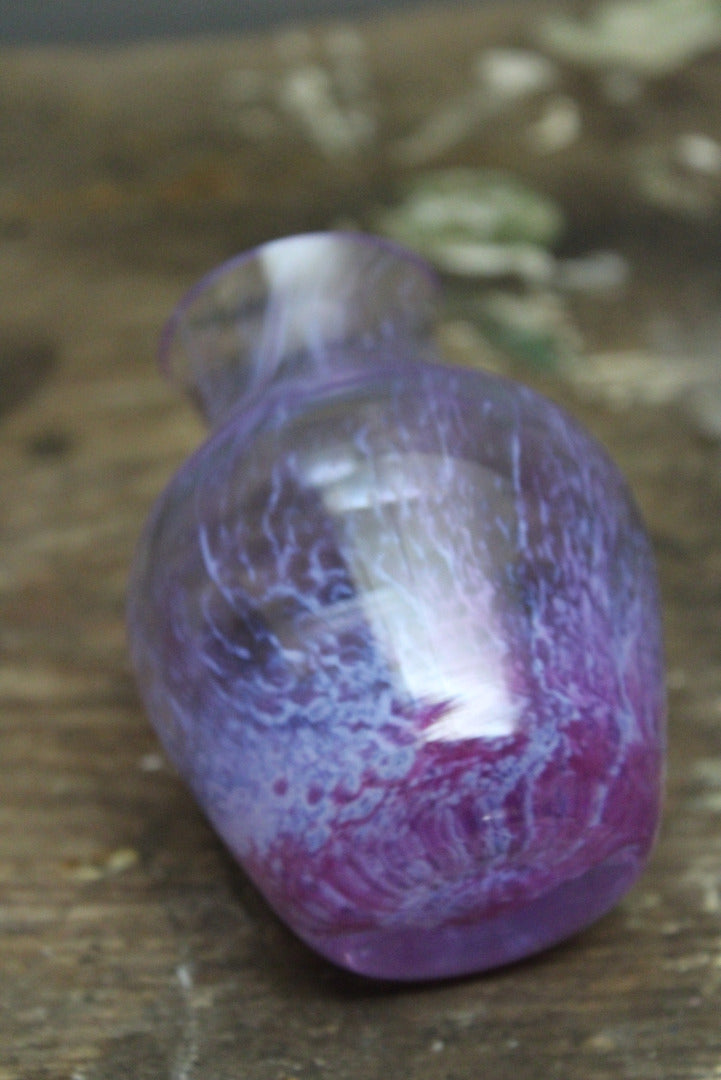 Pink Caithness Glass Vase - Kernow Furniture