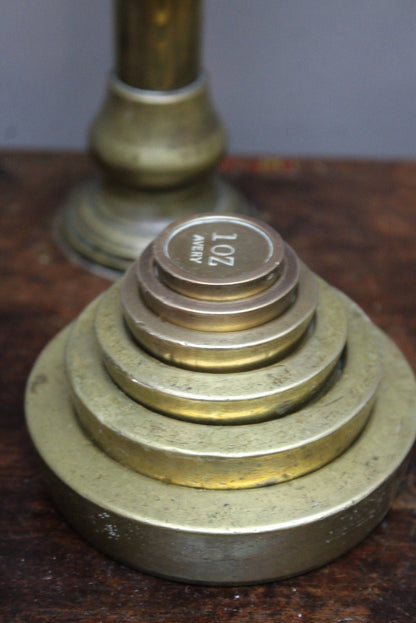 W&T Brass Avery Balance Scales - Kernow Furniture