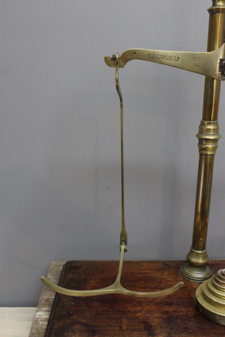 W&T Brass Avery Balance Scales - Kernow Furniture