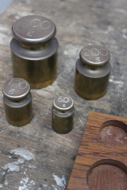 Set Brass Weights - Kernow Furniture