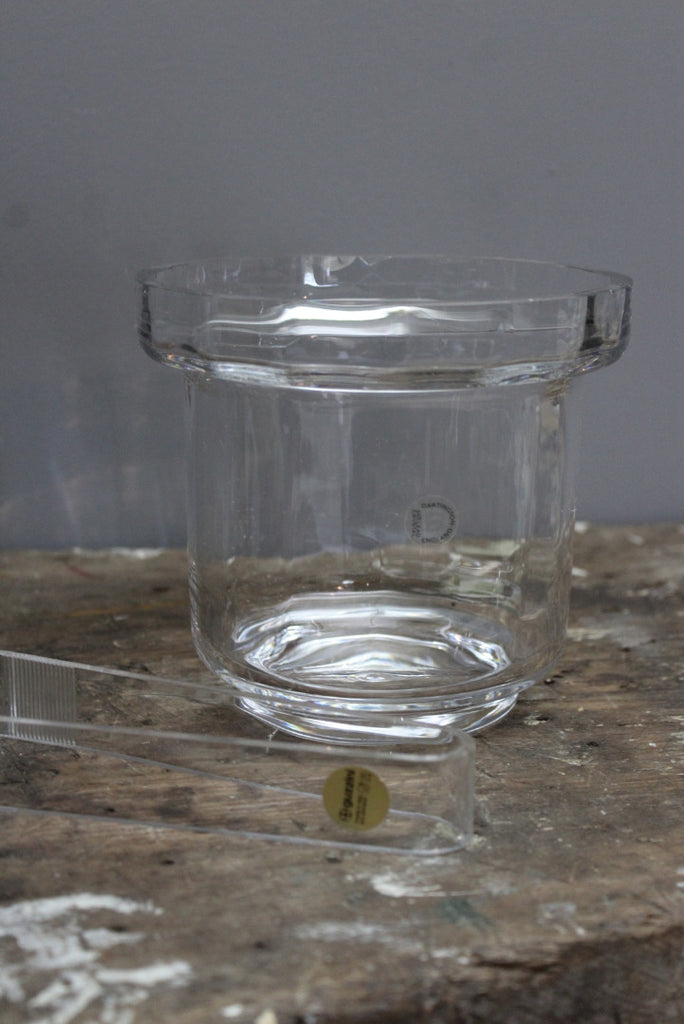 Dartington Glass Ice Bucket & Tongs - Kernow Furniture