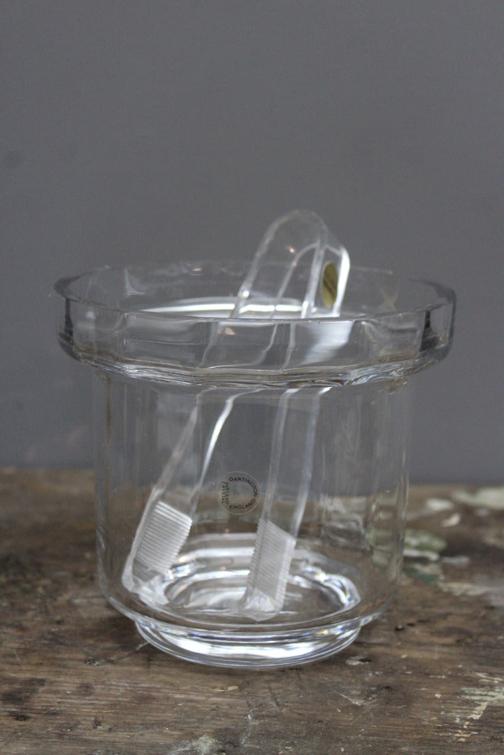 Dartington Glass Ice Bucket & Tongs - Kernow Furniture