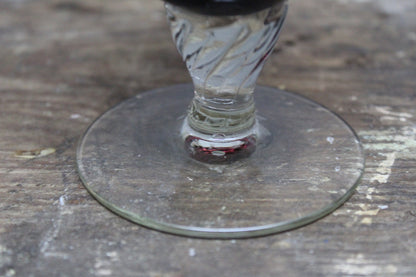 Purple Glass Covered Jar - Kernow Furniture