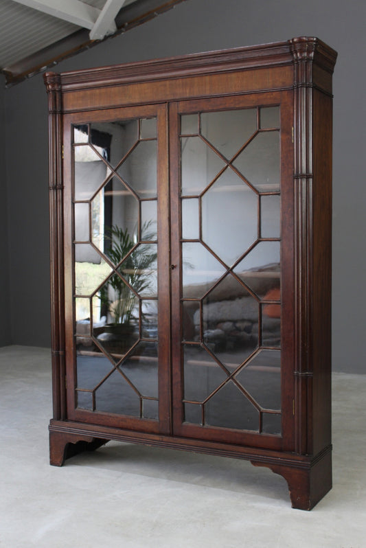 Chippendale Style Mahogany Bookcase - Kernow Furniture