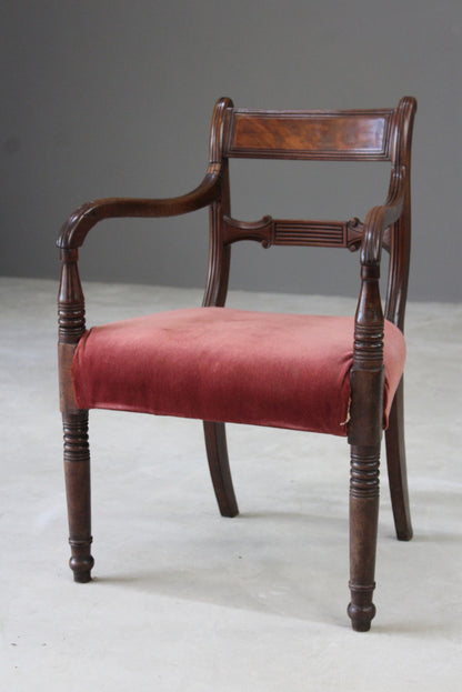 Antique 19th Century Mahogany Carver Chair - Kernow Furniture