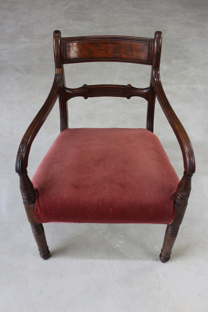 Antique 19th Century Mahogany Carver Chair - Kernow Furniture