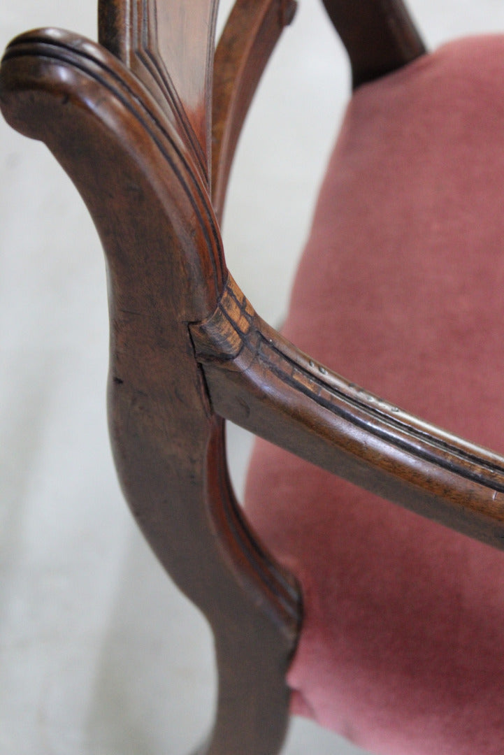 Antique 19th Century Mahogany Carver Chair - Kernow Furniture