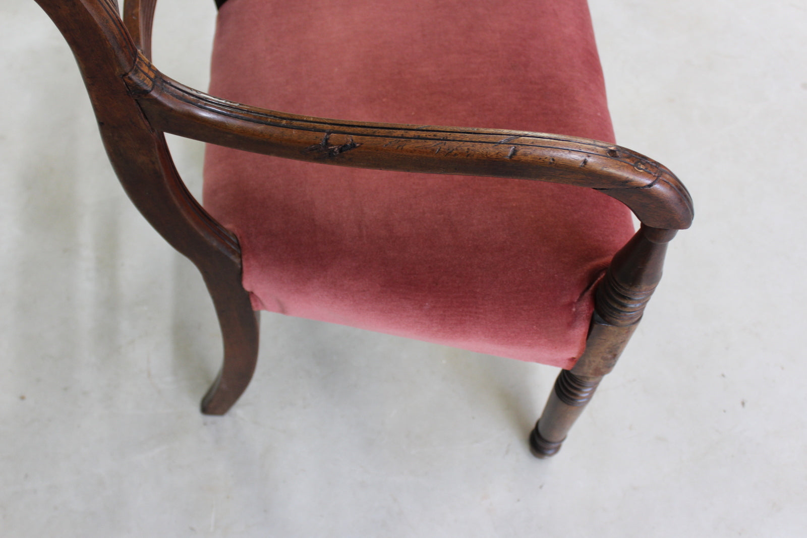 Antique 19th Century Mahogany Carver Chair - Kernow Furniture