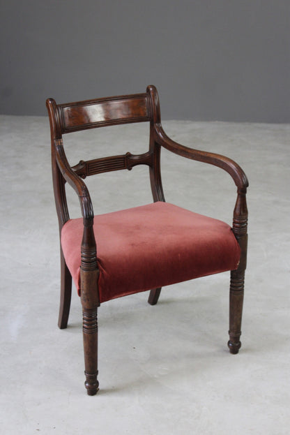 Antique 19th Century Mahogany Carver Chair - Kernow Furniture