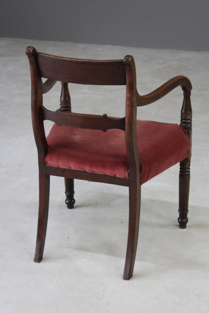 Antique 19th Century Mahogany Carver Chair - Kernow Furniture