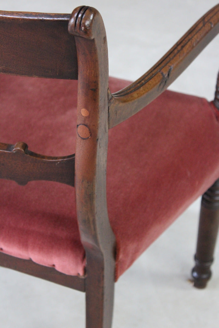 Antique 19th Century Mahogany Carver Chair - Kernow Furniture