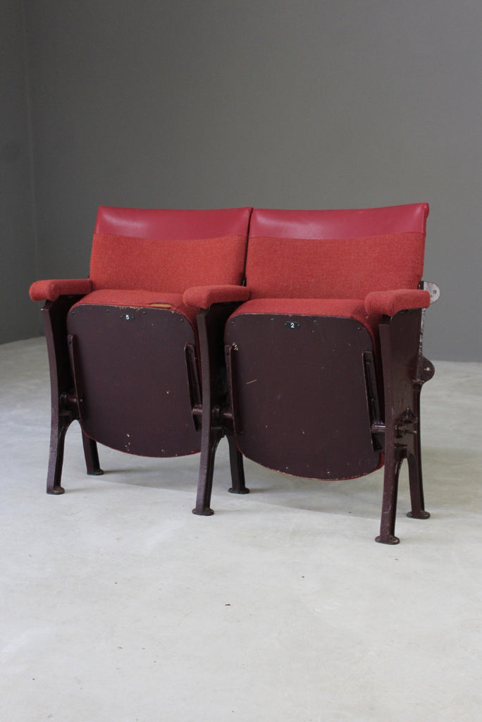 Pair Folding Theatre Cinema Seats - Kernow Furniture