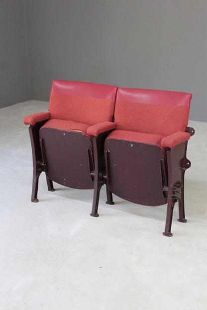 Pair Folding Theatre Cinema Seats - Kernow Furniture