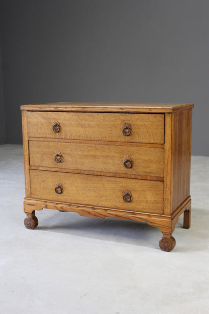 Vintage Oak Chest of Drawers - Kernow Furniture