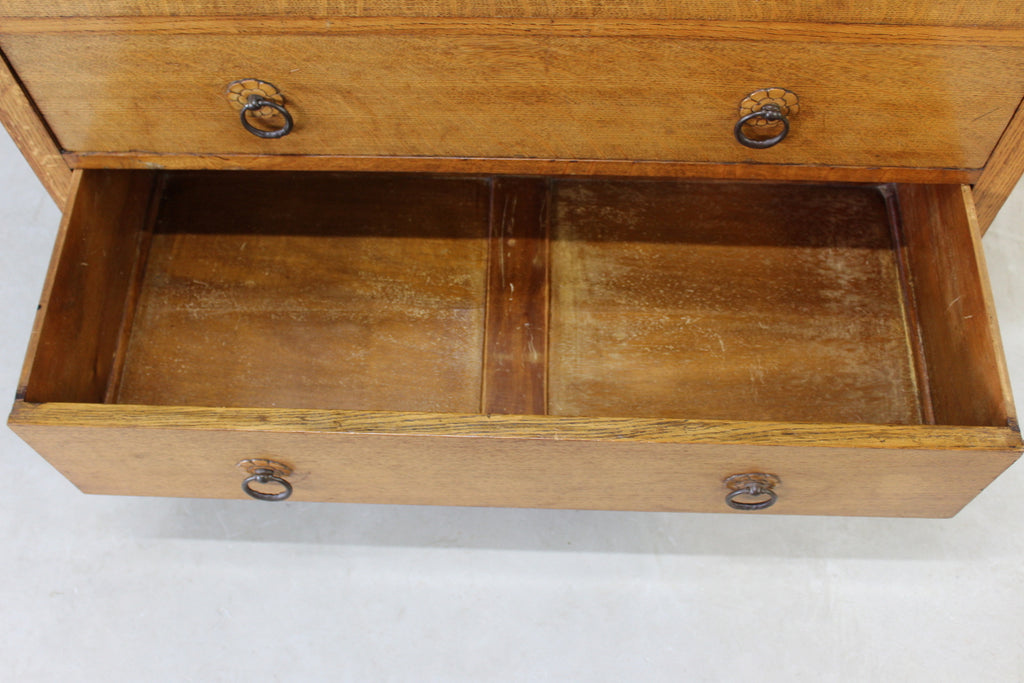Vintage Oak Chest of Drawers - Kernow Furniture