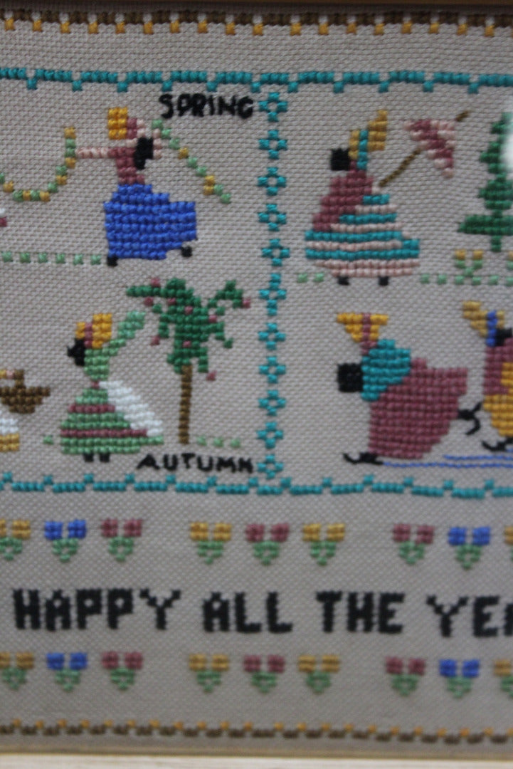 Be Happy All The Year Needlework - Kernow Furniture