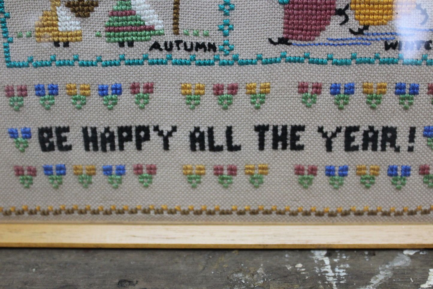 Be Happy All The Year Needlework - Kernow Furniture