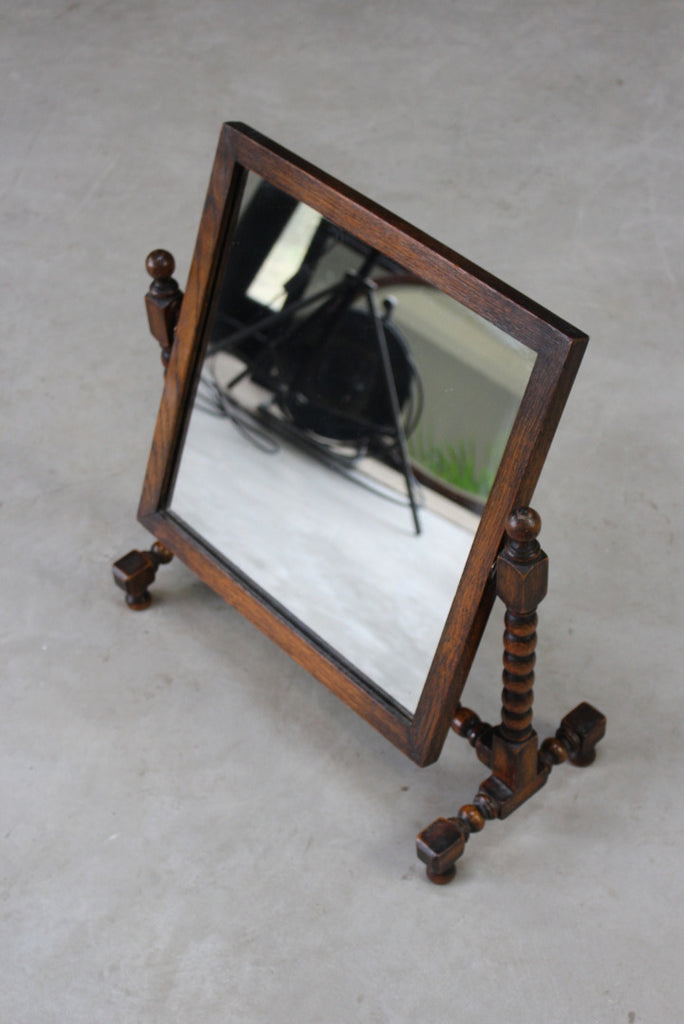 Oak Bobbin Turned Mirror - Kernow Furniture