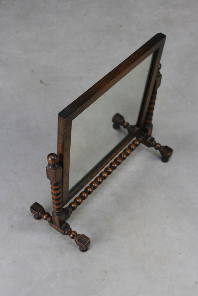 Oak Bobbin Turned Mirror - Kernow Furniture