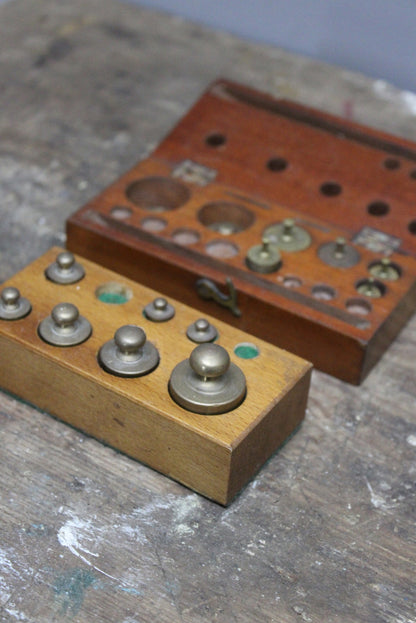 Vintage Brass Weight Sets - Kernow Furniture