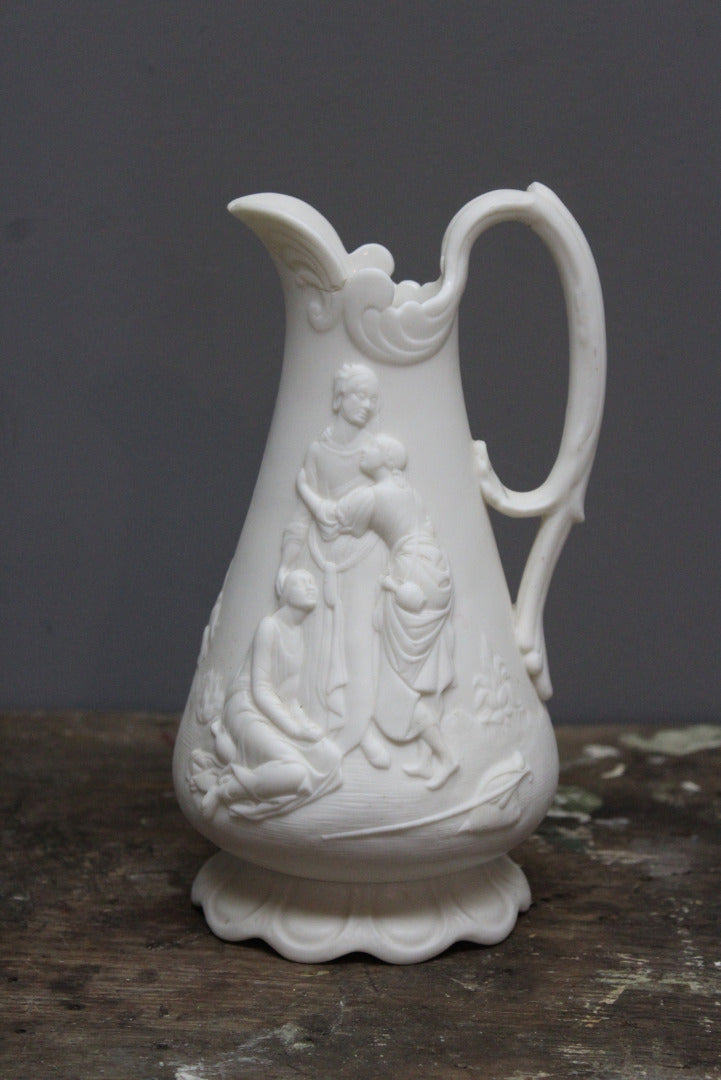 Samuel Alcock Parian Ware Jug - Kernow Furniture