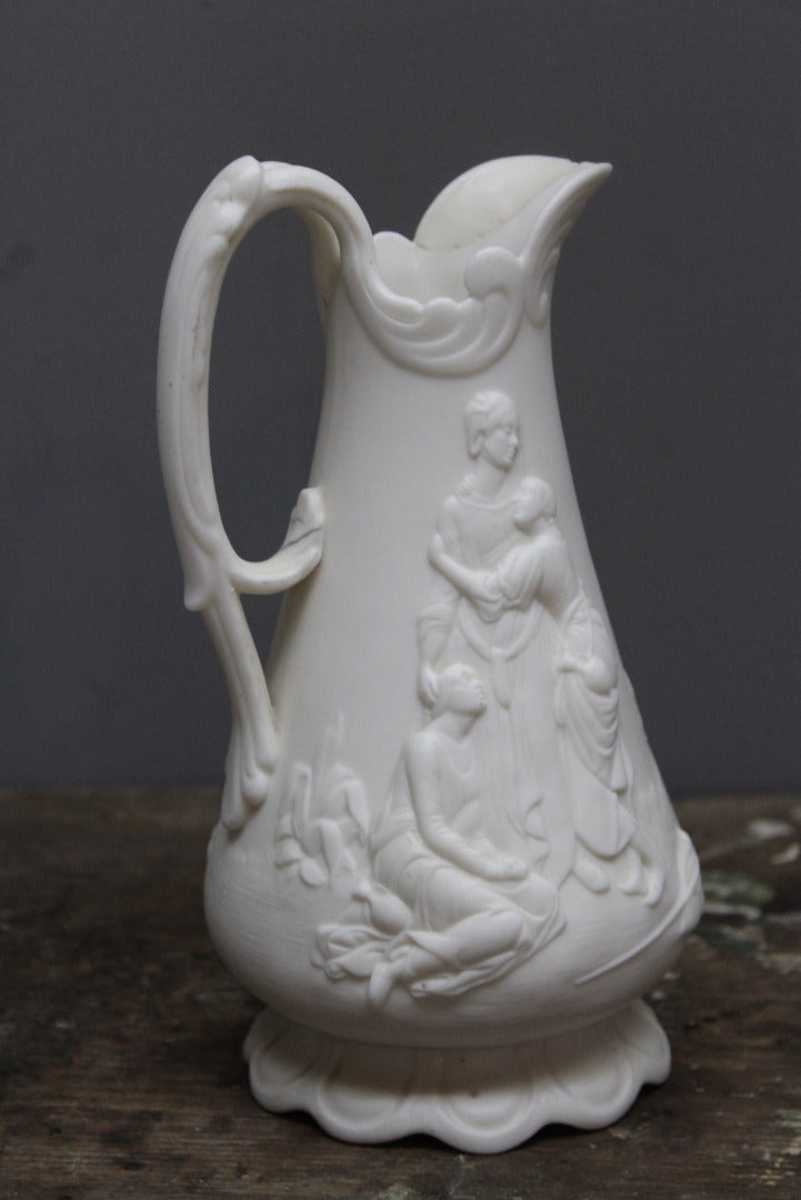 Samuel Alcock Parian Ware Jug - Kernow Furniture