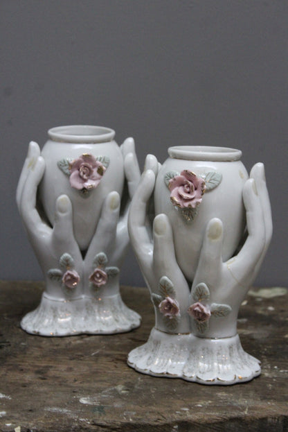 Pair Kitch Hands Vase - Kernow Furniture