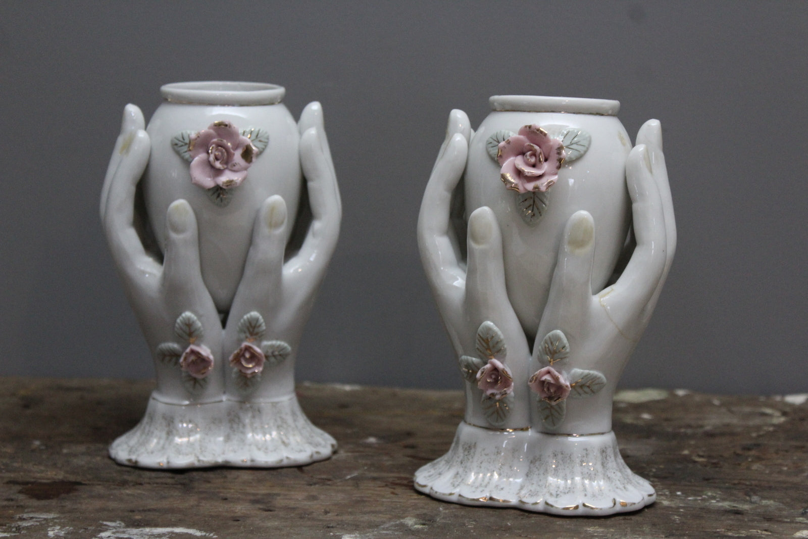 Pair Kitch Hands Vase - Kernow Furniture