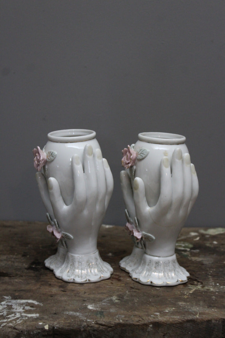 Pair Kitch Hands Vase - Kernow Furniture