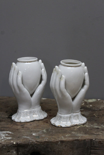 Pair Kitch Hands Vase - Kernow Furniture