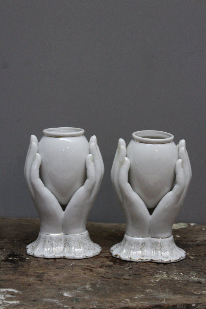 Pair Kitch Hands Vase - Kernow Furniture