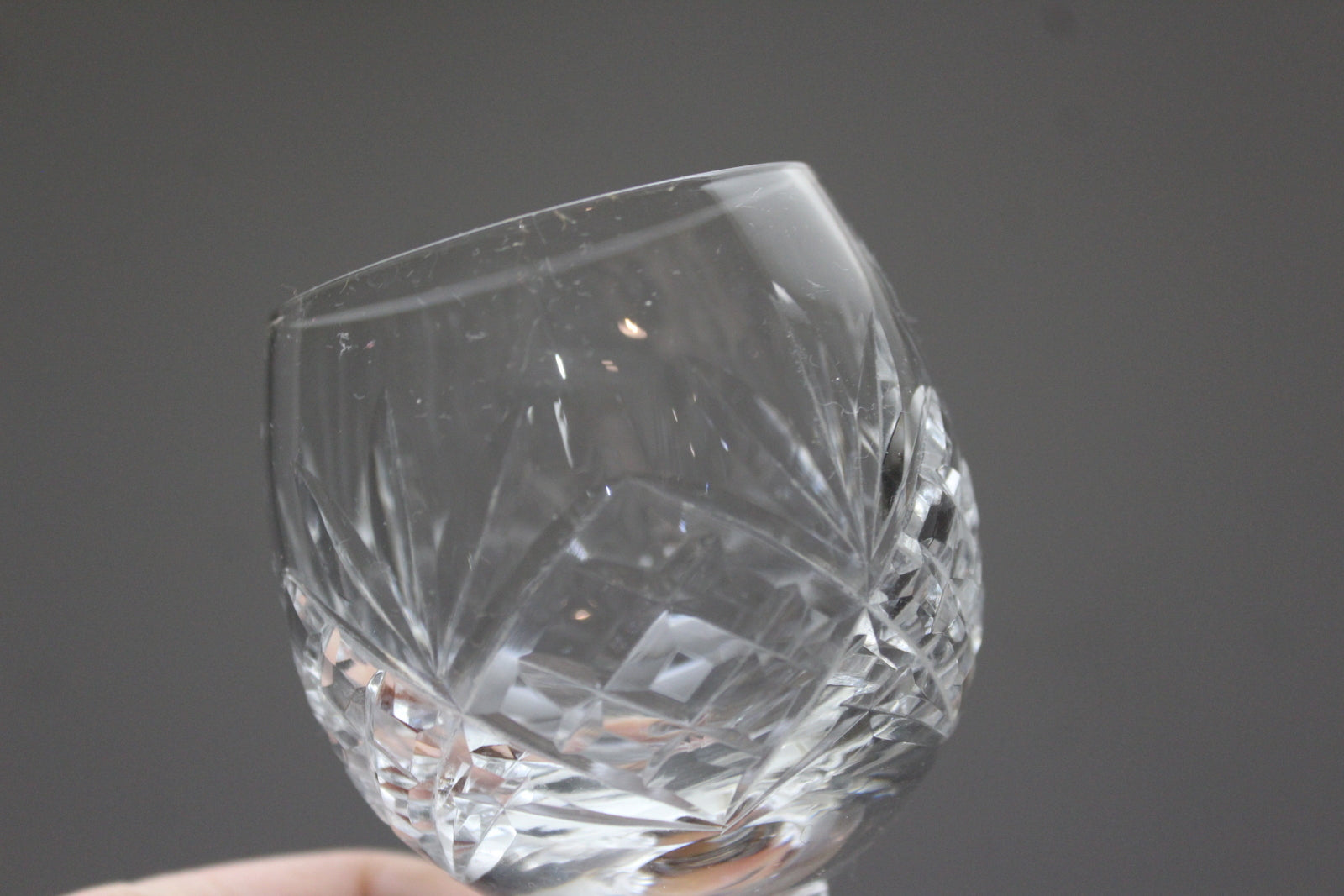 4 Cut Glass Port Glasses - Kernow Furniture