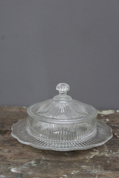 Vintage Covered Glass Dish - Kernow Furniture