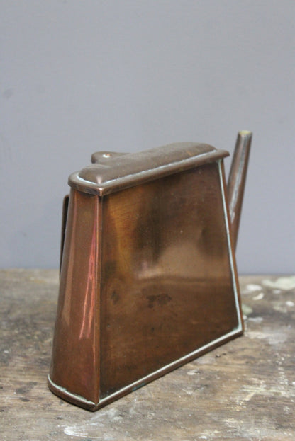 Flat Back Boat Copper Teapot - Kernow Furniture