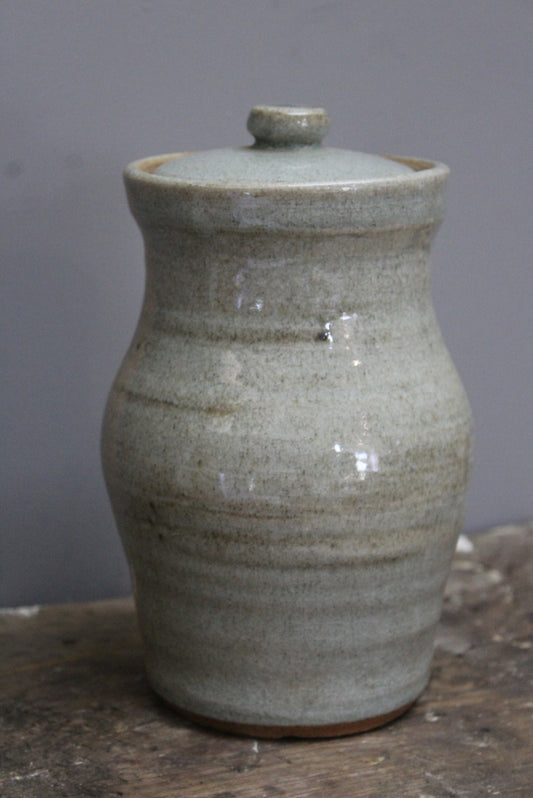 Large Stoneware Glazed Jar - Kernow Furniture