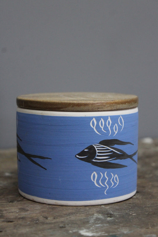 Bernard Moss Cornish Pottery Pot & Lid - Kernow Furniture
