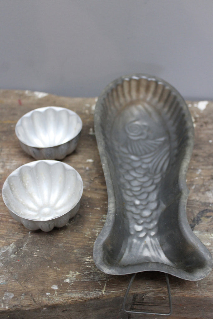 Vintage Fish Mould & Small Jelly Moulds - Kernow Furniture
