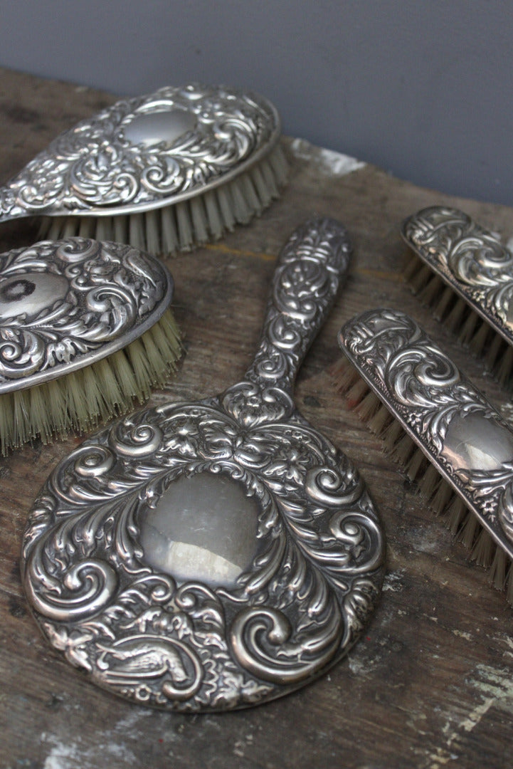 vintage silver dressing table set Dressing Table Sets in Antique Sterling Silver Bryan Douglas Antique Sterling Silver Dressing Table Sets