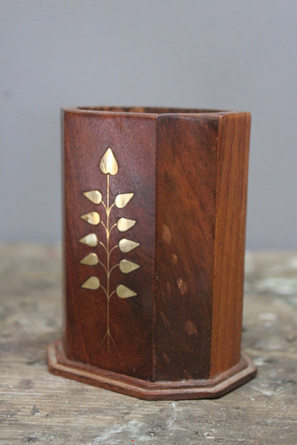 Eastern Wooden Pen Pot - Kernow Furniture